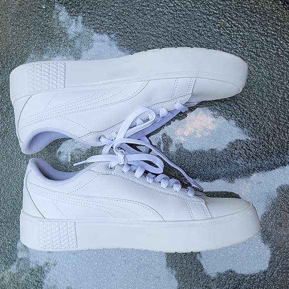 Puma White Tennis Shoes - Picture 3 of 6